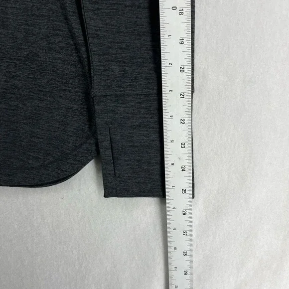 Member's Mark Shirt Women's Sz M Gray Favorite Soft Funnel Neck Pullover - Picture 4 of 11